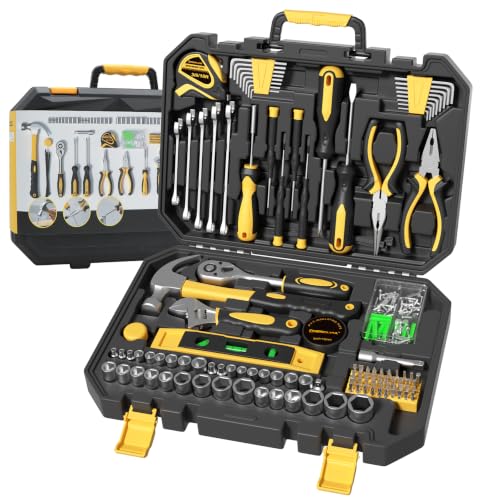 CRESOLVIA 209 Piece Tool Kit for Home Socket Wrench Auto Repair Tool Set,General Household Tool box,Basic Hand Tool Kit,Perfect for Homeowner, Diyer, Handyman