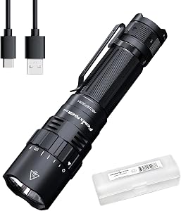 Fenix PD40R v3.0 Tactical Flashlight, 3000 Lumen USB-C Rechargeable Long Throw Police Duty