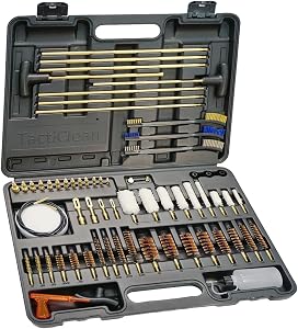 TactiClean Universal Gun Cleaning Kit, Handgun Shotgun Rifle Cleaning Kits with Rods, Jags