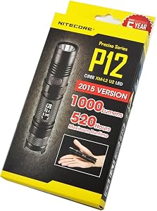NITECORE P12 2015 Version 1000 Lumens Precise Tactical Flashlight CREE XM-L2 U2 LED Waterp