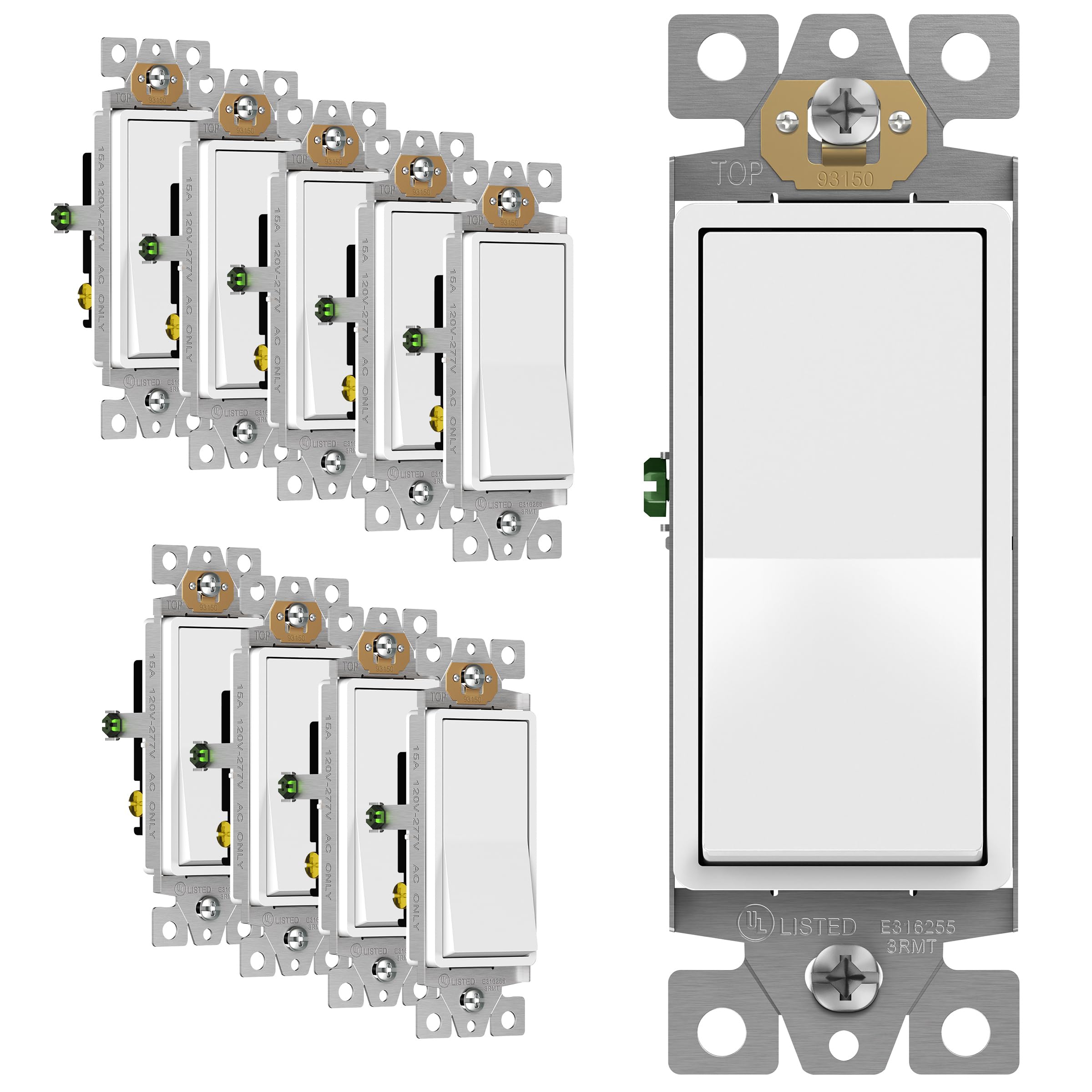 ENERLITES 3-Way Decorator Paddle Rocker Light Switch, Gloss Finish, Si — Real-world performance testing in action