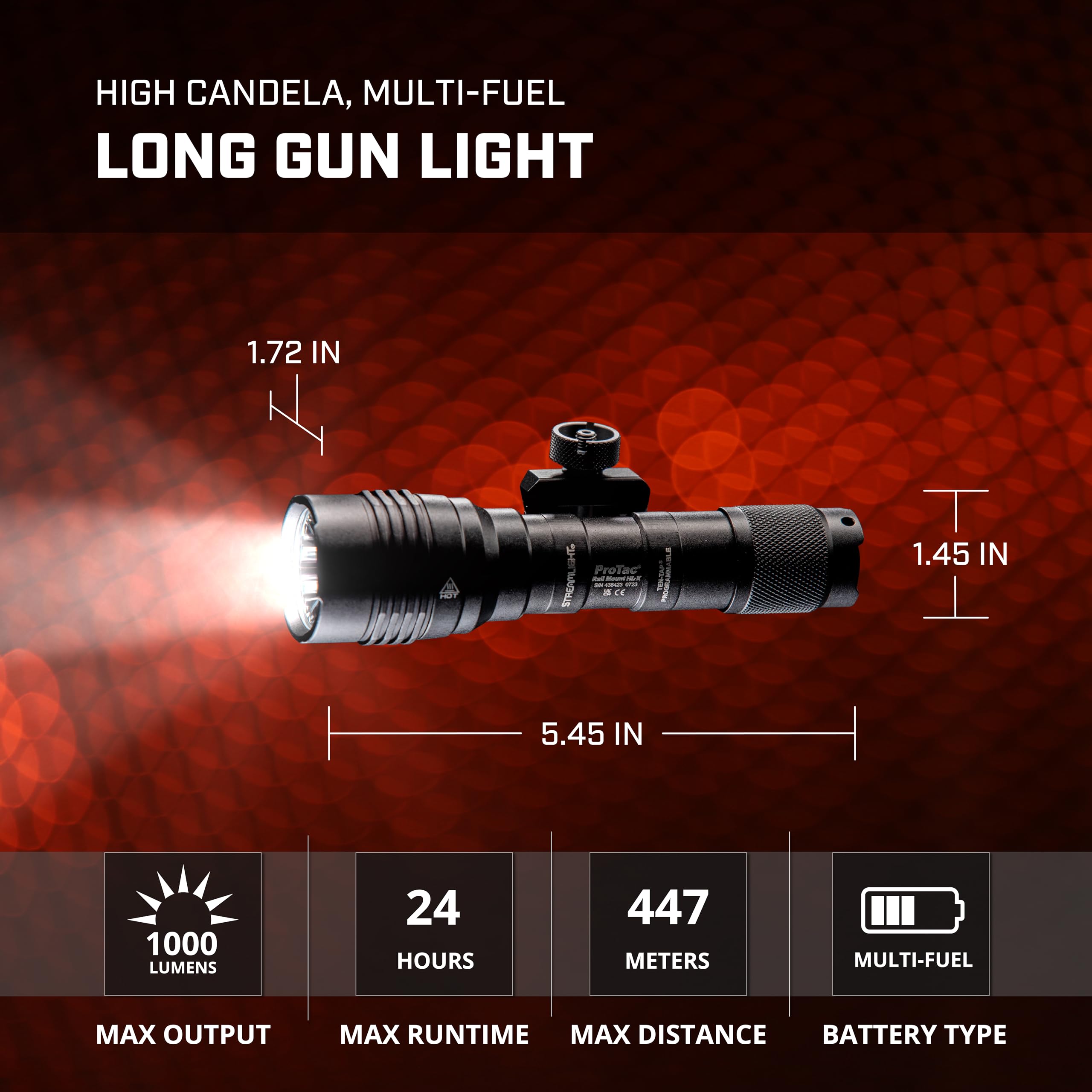 Streamlight 88066 ProTac Rail Mount HL-X 1000-Lumen 50000-Candela Tact — Our hands-on testing setup for olight s2r baton ii review