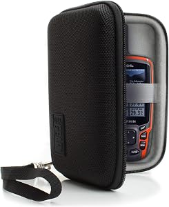 USA Gear Travel Electronics Organizer - Water Resistant Zipper Case, Hard Shell Exterior -