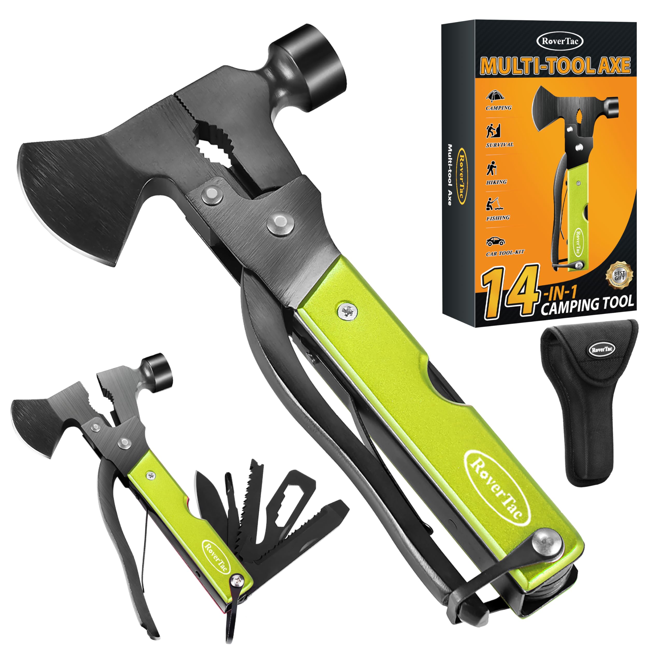 Christmas Gifts for Men Dad, RoverTac Multitool Axe for Mens Gifts, Gi — Our recommended configuration for best results